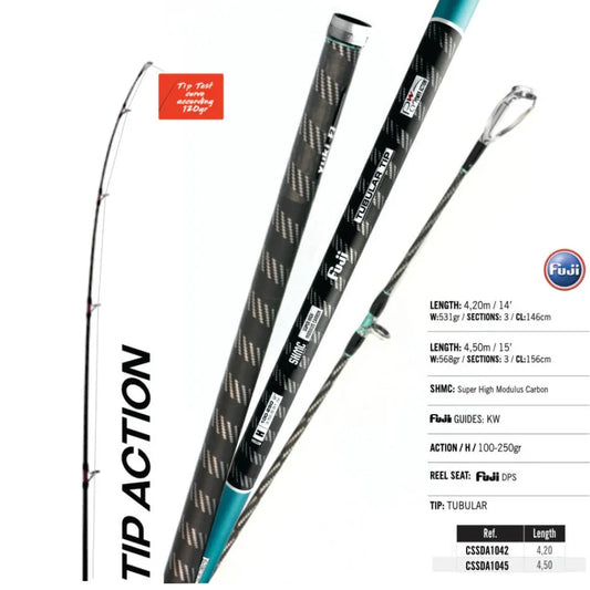 YUKI SURFCASTING SAIKOU DSC A10 TUBULAR TIP 100-250G L4.50M - Darivianakis fishing Store